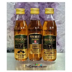 Honig Rum Arehucas Guanche Miniaturen - Frei Personalisierung