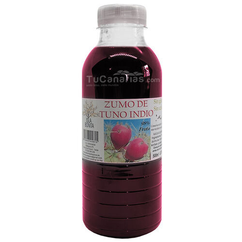 Canary Products Red Cactus Indian Pure Juice Isla Bonita 500 ml 100%