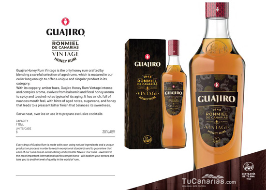 Guajiro Honey Rum Premium Vintage TuCanarias.com