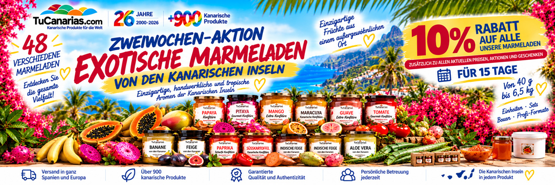 10% Quincena Mermeladas Canarias
