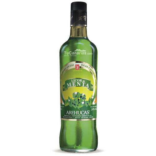 Minze Likor Arehucas 0,7 liter Kanaren produkte Minze Likor Arehucas 0,7 liter