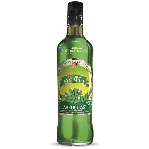 Kanaren produkte Minze Likor Arehucas 0,7 liter