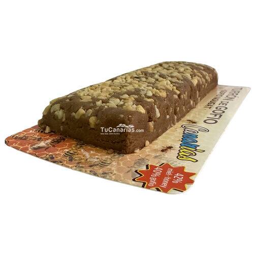 Turrón artesano de Gofio con Miel y Almendras