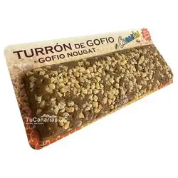 Turrón artesano de Gofio con Miel y Almendras