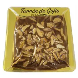 Artisan Gofio Nougat with Banana and Almonds
