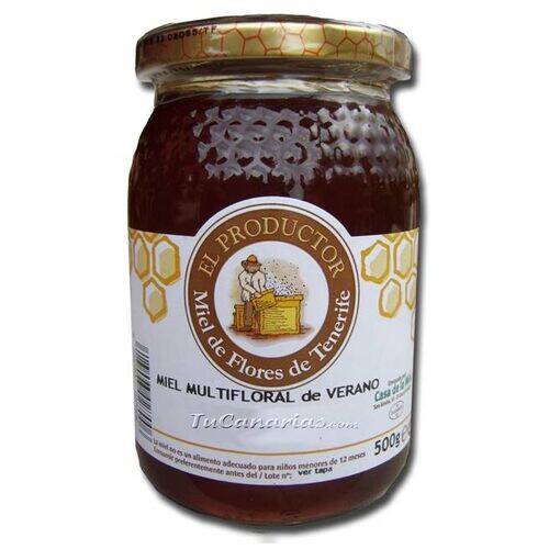 Miel Artesanal de Canarias 500 g Productos Canarios Miel Artesanal de Canarias 500 g