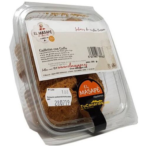 Canary Products Gofio Biscuits from La Gomera El Masape 200g.