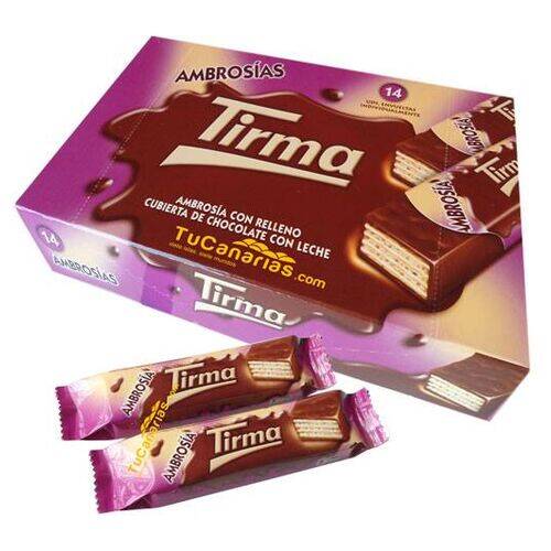 Productos Canarios Ambrosias Tirma Chocolate 14 unidades