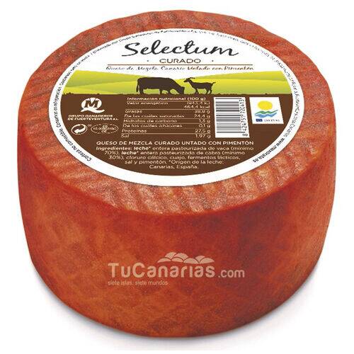 Queso Selectum Curado Pimenton 1100g Super Oro Mundial 2022 Productos Canarios Queso Selectum Curado Pimenton 1100g Super Oro Mundial 2022