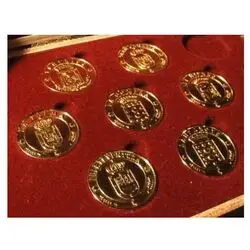 7 Coins KANARISCHE INSELN 24k GOLD