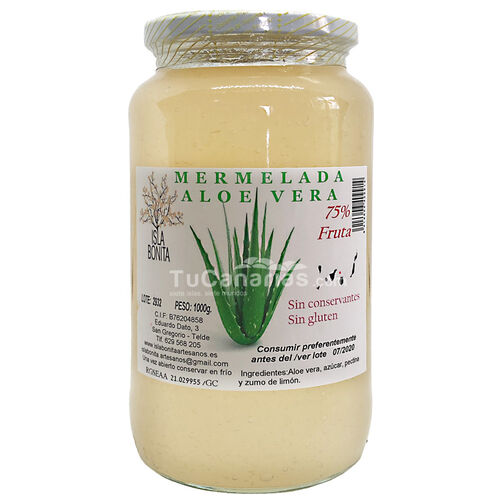 Productos Canarios Mermelada Extra Aloe Vera Isla Bonita Canarias 1 Kg