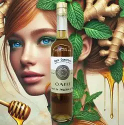 Licor Oasis Jengibre y Miel GIN72 artesano 500ml