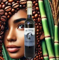 Licor Cabra Negra Café y Caña Azúcar GIN72 Premium 500ml