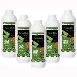 Jugo Aloe Vera Puro Penca Zabila - Lleva 5 LITROS y Paga Solo 4
