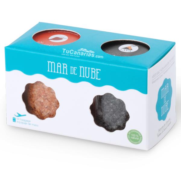 Productos Canarios Pack 2 Sal Marina Canarias Mar Nube Carbon + Guindilla