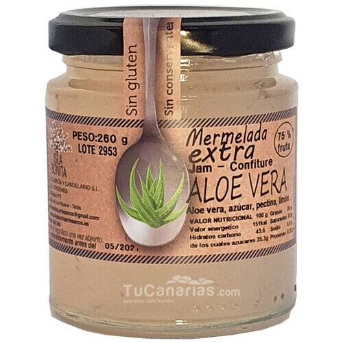 Aloe Vera Extra Marmelade Kanarische 260g Kanaren produkte Aloe Vera Extra Marmelade Kanarische 260g
