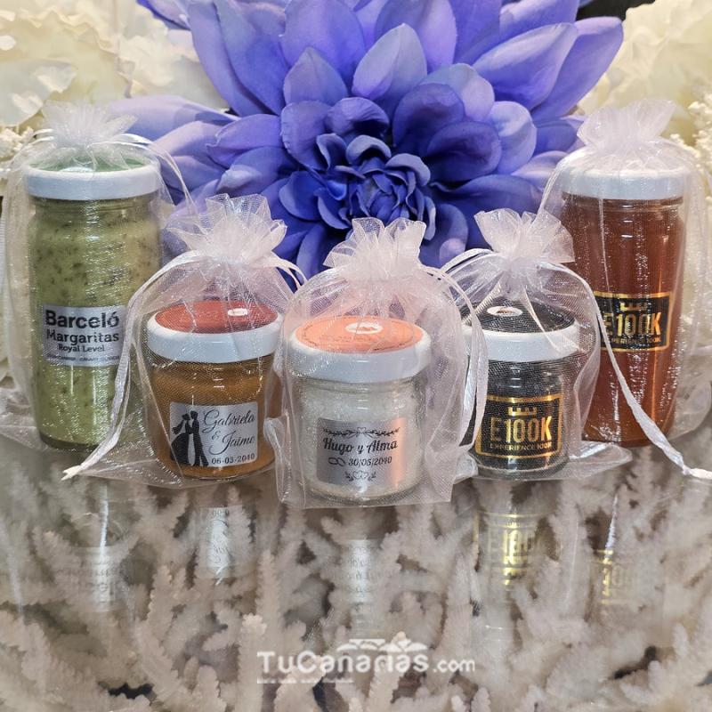 Mermelada Platano-Ron 100ml Regalo Bodas y Eventos Personalizado Gratis