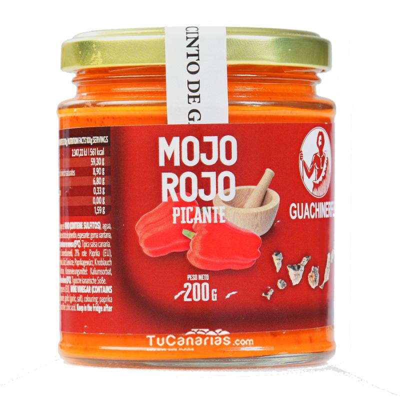 Productos Canarios Mojo Rojo canario Picante Guachinerfe 200g