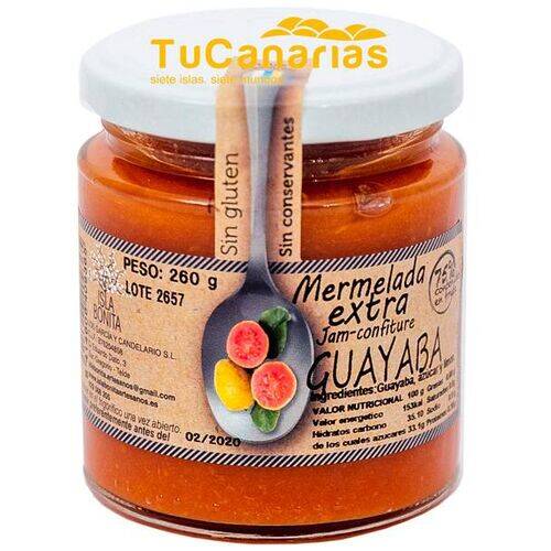 Guava Jam Extra Canary Isla Bonita 260g Canary Products Guava Jam Extra Canary Isla Bonita 260g