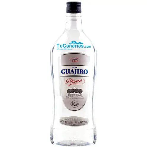 Productos Canarios Ron Guajiro Blanco 1 Litro - Plata y Consumer Choice EEUU