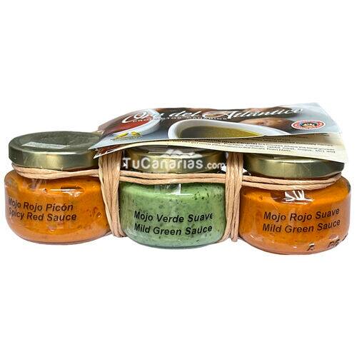 Mojo Rojo Suave + Rojo Picante + Verde Oro Atlantico 180 ml