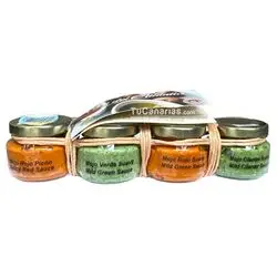 Red Spicy + Mild + Green + Coriander Mojos Oro Atlantico 240 ml
