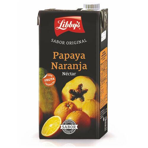 Zumo Libbys Papaya-Naranja Brick 1 Litro Productos Canarios Zumo Libbys Papaya-Naranja Brick 1 Litro