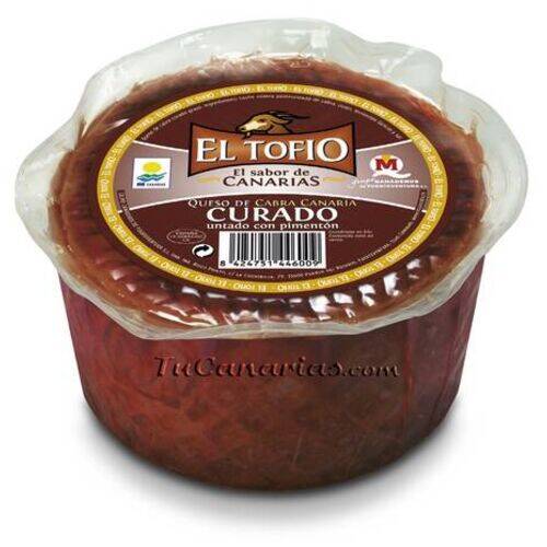 Productos Canarios Queso Tofio Curado Pimentón 1000g Bronce Mundial 2022