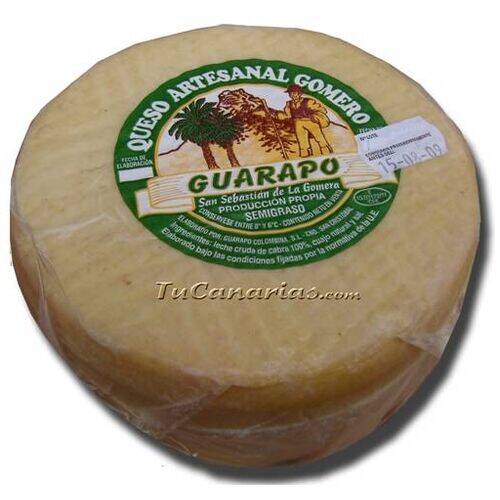 Productos Canarios Queso Artesano Gomero Guarapo Semicurado 1200g