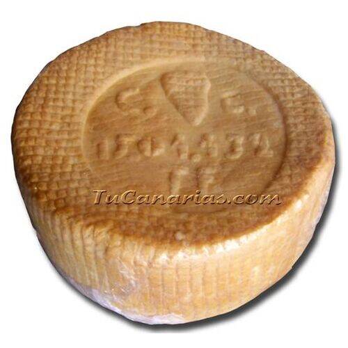 Palmero Artisan Cheese Medium Ripened Smoked 1 Kg. Canary Products Palmero Artisan Cheese Medium Ripened Smoked 1 Kg.