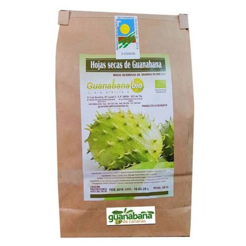 Productos Canarios 50 g Hojas de Guanabana BIO Canarias Ecologica - Secado Natural