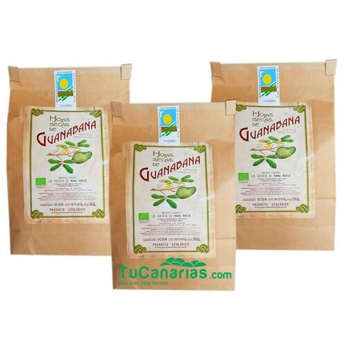 Canary Products 150g Canary Islands Soursop 100% Organic Dry Leaves 3x2 (9€ unit 50g)