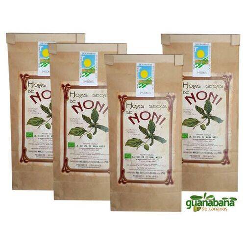 100g. Noni Okologische getrockene blatter - (4x3 -͞ 5,2€ einheit) Kanaren produkte 100g. Noni Okologische getrockene blatter - (4x3 -͞ 5,2€ einheit)