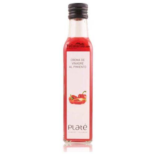 Productos Canarios Crema Vinagre Plate Pimiento Rojo 250ml