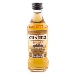 Botellita Miniatura Ron Guajiro Oro Personalizacion Gratis