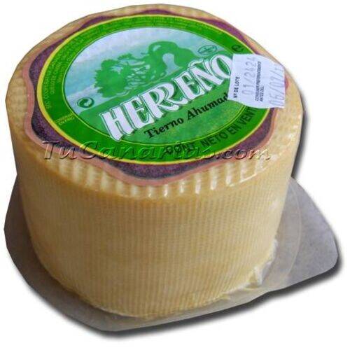 Productos Canarios Queso Herreño Blanco Ahumado 600 g. - Plata Mundial