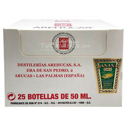 Mini Botellas Licor Arehucas Platano Regalo Bodas y eventos TuCanarias.com