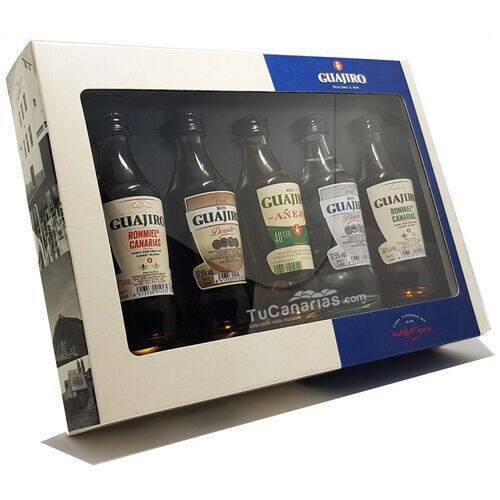 Productos Canarios Colección 5 Miniaturas Arehucas Blister Regalo Personalizado