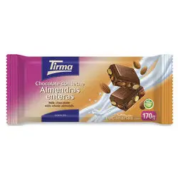 Chocolate Tirma Almendras Enteras 170g maxi