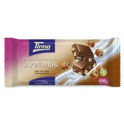 Chocolate Tirma Avellanas 170g maxi TuCanarias.com