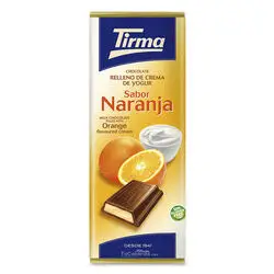 Chocolate relleno Yogur Naranja Tirma 95g