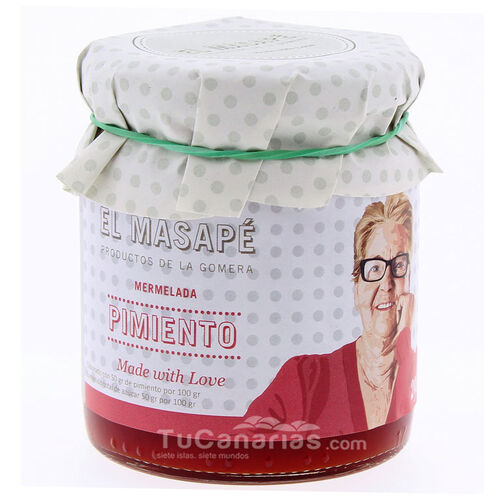 Kanaren produkte Rote Paprika Marmelade Masape Natur 290g