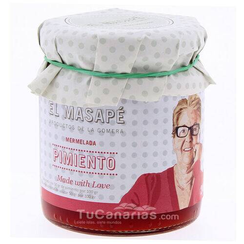 Rote Paprika Marmelade Masape Natur 290g Kanaren produkte Rote Paprika Marmelade Masape Natur 290g