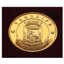 Coleccion 13 Monedas Herádicas Canarias - Oro 24k - TuCanarias.com