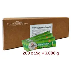 200 Monodosis Mojo Verde Artesano Masape 15g Horeca