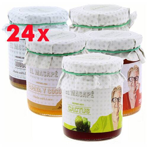 Productos Canarios 24 Mermeladas Masape Surtidas a elegir 290g Mayor