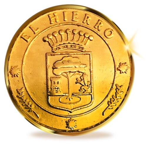 Canary Products 13 Unity Coins from El Hierro, Canary Islands. 24K Gold