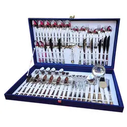 Canary Islands Cutlery De Luxe - Steel & 24k Gold 78 Pieces Case