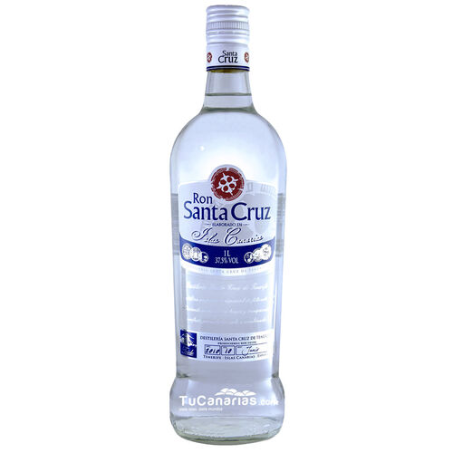 Kanaren produkte Santa Cruz Weiss-Silberne Rum 1 Liter