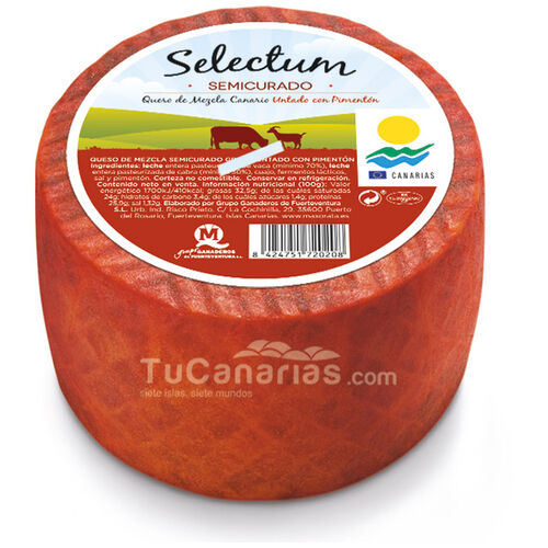 Kanaren produkte Selectum halbgereifter Käse Paprika 1200g Welt SuperGold